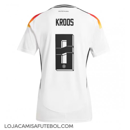 Camisa de Futebol Alemanha Toni Kroos #8 Equipamento Principal Europeu 2024 Manga Curta